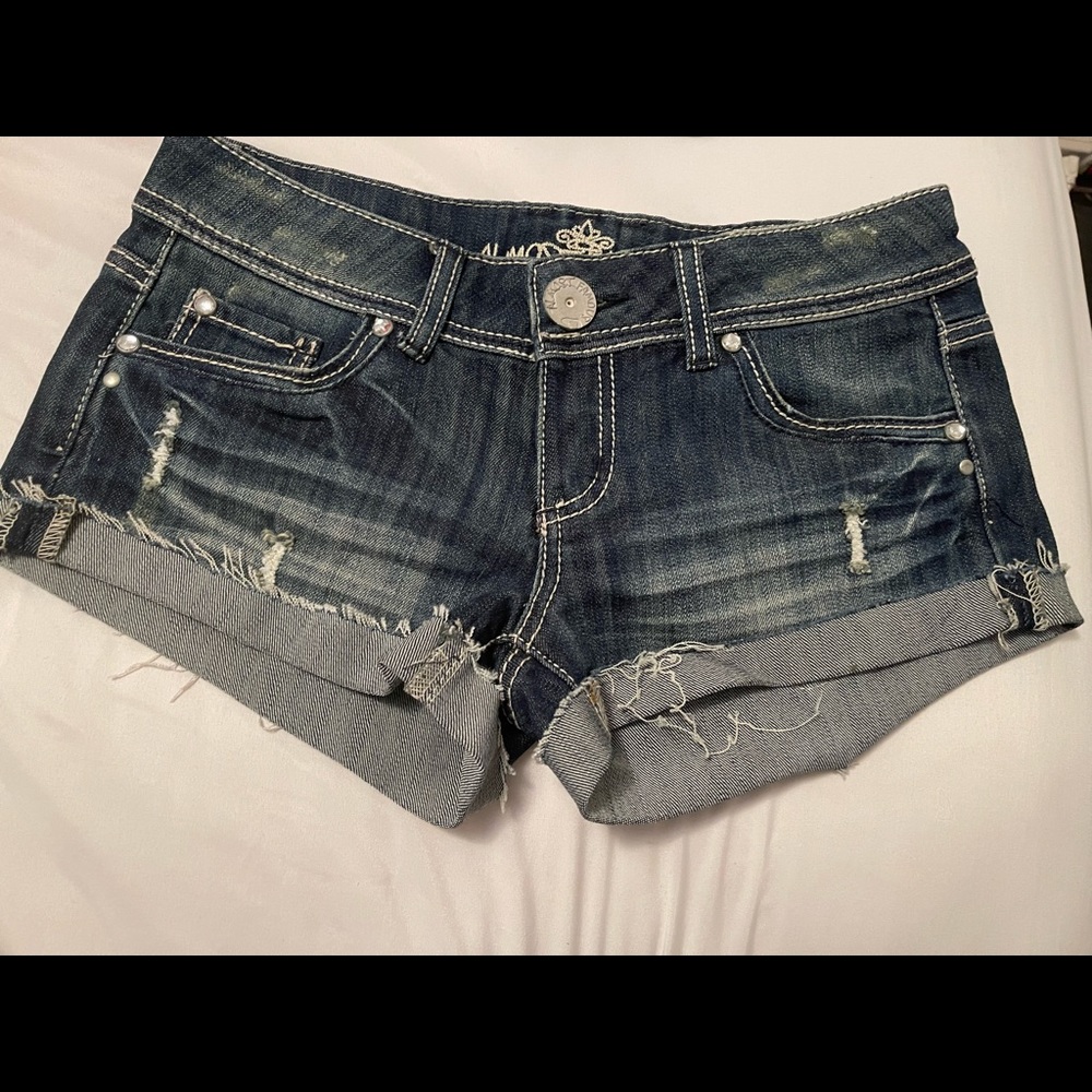 Blue jean shorts